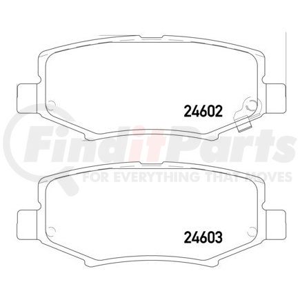 355014381 by HELLA - Disc Brake Pad Set