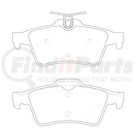 355015741 by HELLA - Disc Brake Pad Set