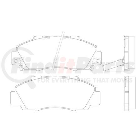 355016441 by HELLA - Disc Brake Pad Set