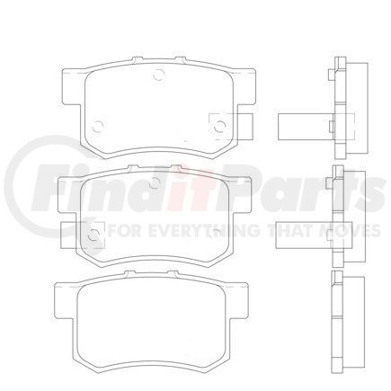 355016451 by HELLA - Disc Brake Pad Set