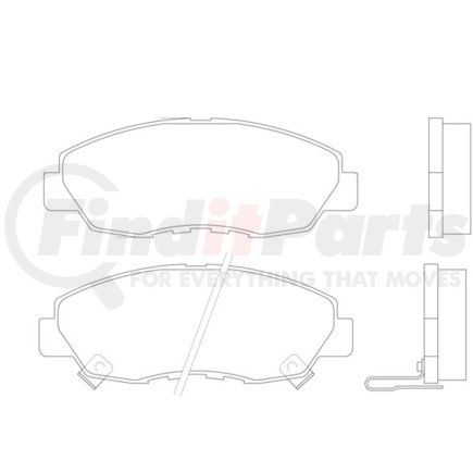 355016511 by HELLA - Disc Brake Pad Set