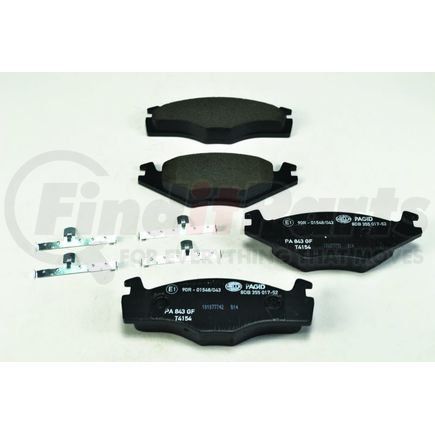 355017521 by HELLA - Disc Brake Pad Set