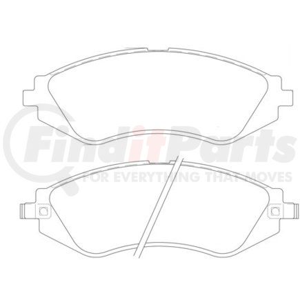 355017141 by HELLA - Disc Brake Pad Set