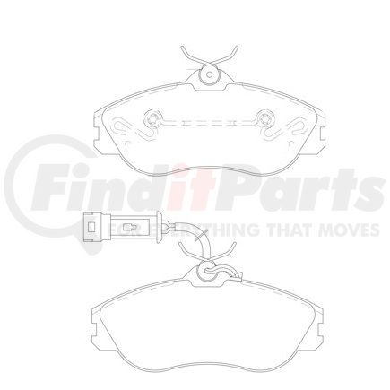 355017911 by HELLA - Disc Brake Pad Set