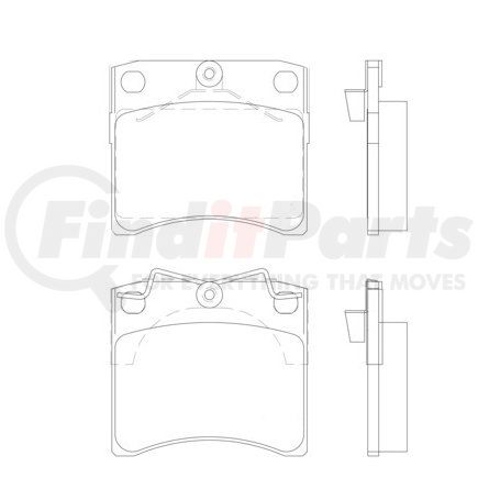 355018381 by HELLA - Disc Brake Pad Set