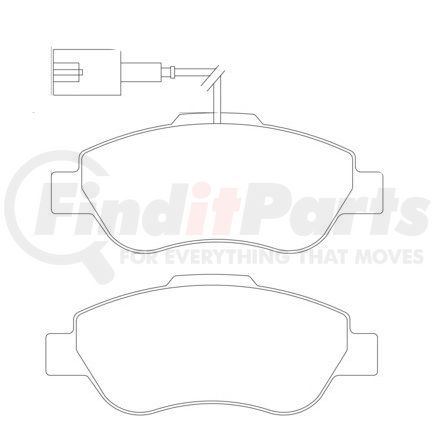 355019921 by HELLA - Disc Brake Pad Set