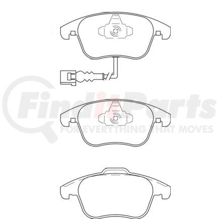 355020321 by HELLA - Disc Brake Pad Set