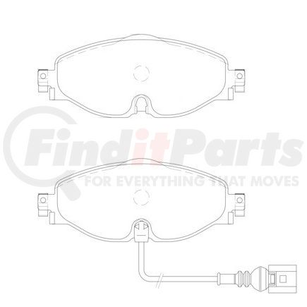 355020191 by HELLA - Disc Brake Pad Set