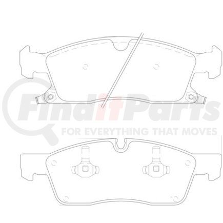 355019621 by HELLA - Disc Brake Pad Set