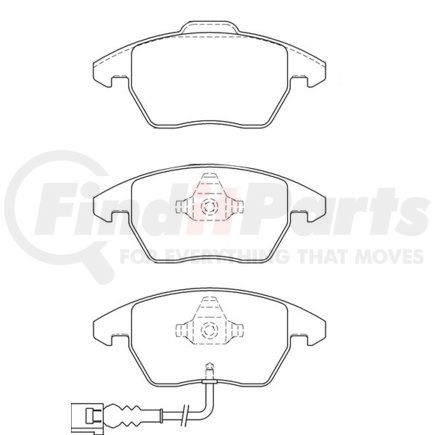 355023161 by HELLA - Disc Brake Pad Set