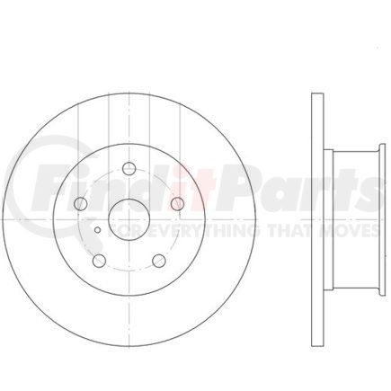 355100471 by HELLA - Disc Brake Rotor