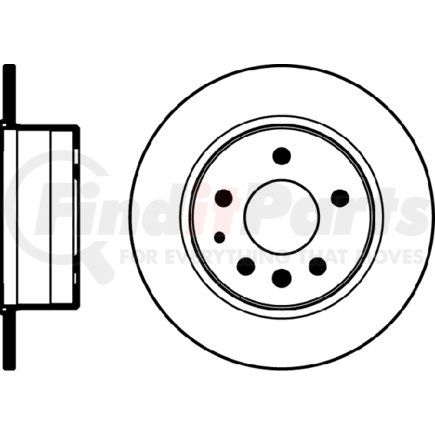 355100991 by HELLA - Disc Brake Rotor