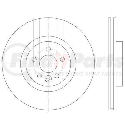 355119132 by HELLA - Disc Brake Rotor