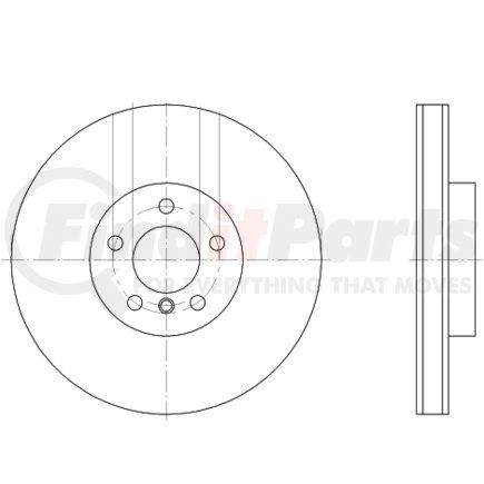 355119271 by HELLA - Disc Brake Rotor