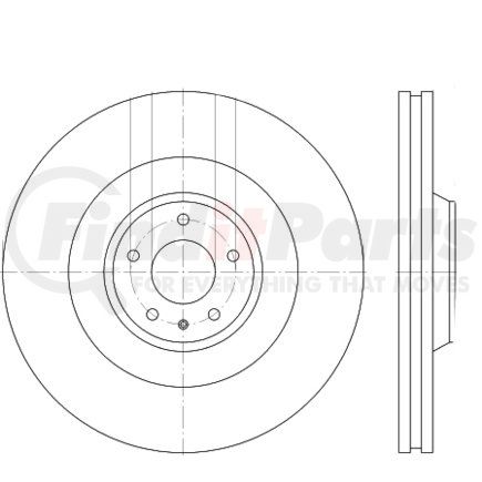 355115892 by HELLA - Disc Brake Rotor