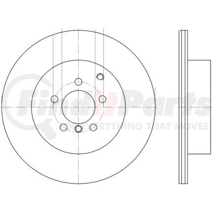 355116961 by HELLA - Disc Brake Rotor