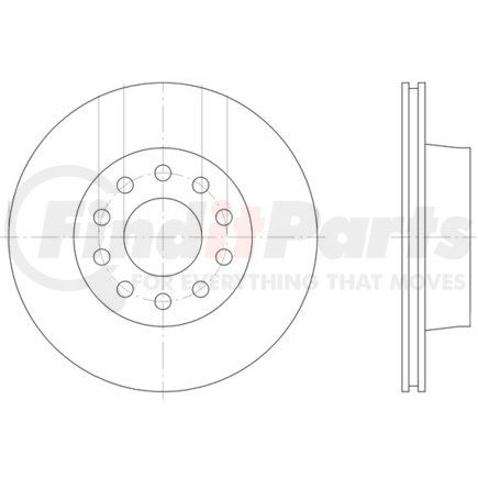 355122452 by HELLA - Disc Brake Rotor