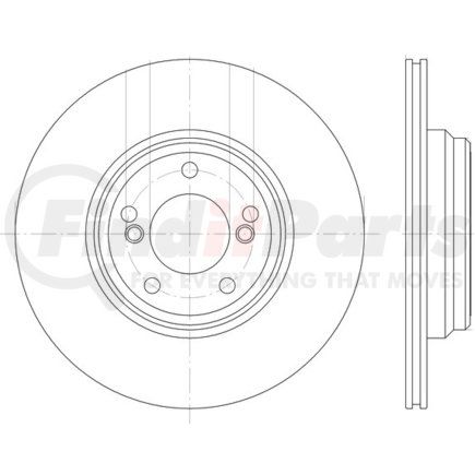 355122621 by HELLA - Disc Brake Rotor