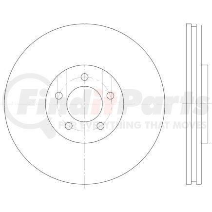 355122872 by HELLA - Disc Brake Rotor