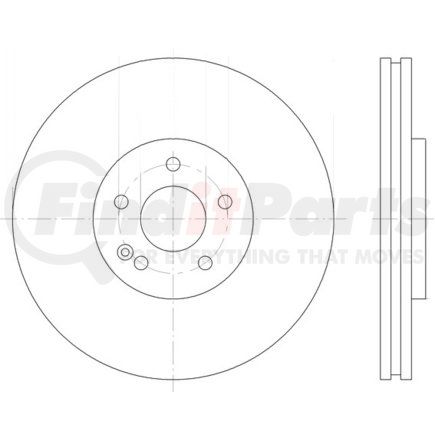 355123042 by HELLA - Disc Brake Rotor