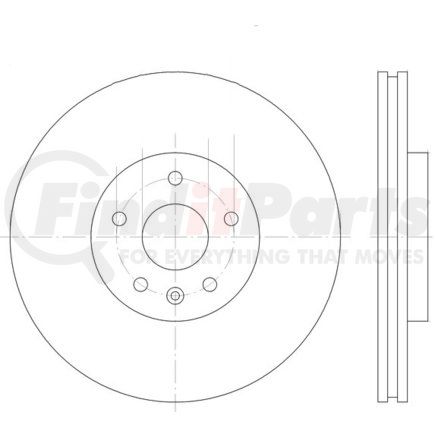 355123082 by HELLA - Disc Brake Rotor