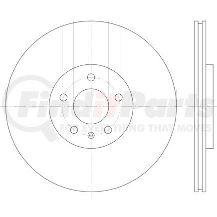 355123142 by HELLA - Disc Brake Rotor