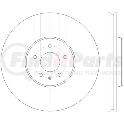 355123112 by HELLA - Disc Brake Rotor