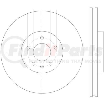 355123122 by HELLA - Disc Brake Rotor