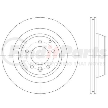 355129721 by HELLA - Disc Brake Rotor