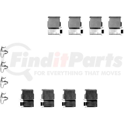 355202371 by HELLA - Disc Brake Hardware Kit