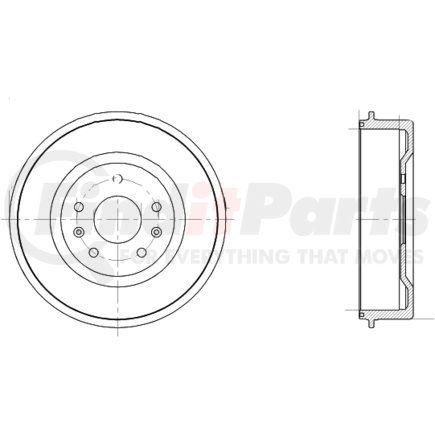 355301731 by HELLA - Brake Drum