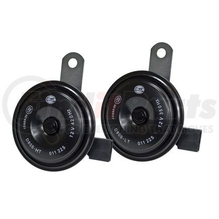 011225891 by HELLA USA - Horn Kit BX Black Disc 77MM 12V Honda