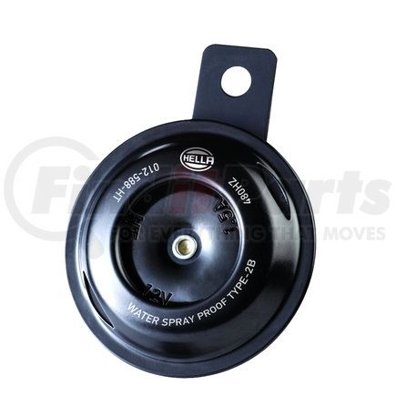 012588061 by HELLA USA - Horn BL Black Disc HT Motorcycle 12V Universal