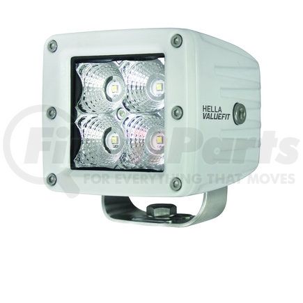 357204041 by HELLA - HVF CUBE 4LED Off Road SNGL PED FLD White MV