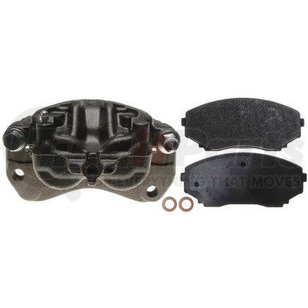 RC10387 by RAYBESTOS - Brake Parts Inc Raybestos R-Line Remanufactured Loaded Disc Brake Caliper and Bracket Assembly