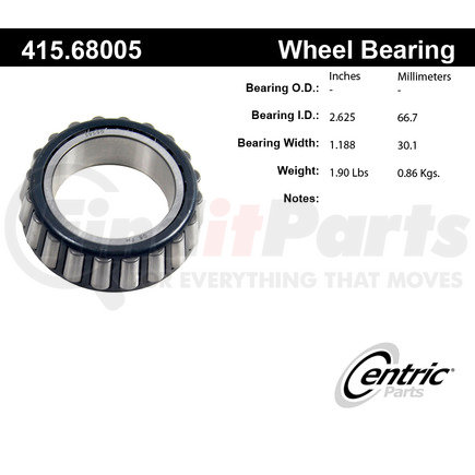 415.68005 by CENTRIC - Centric Premium Bearing Cone