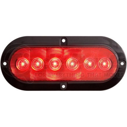 STL73REZB by OPTRONICS - LED 6 IN  STT  LED 6 IN  STT Red flange surface mount stop/turn/tail light, hard wired, female PL-3 plug