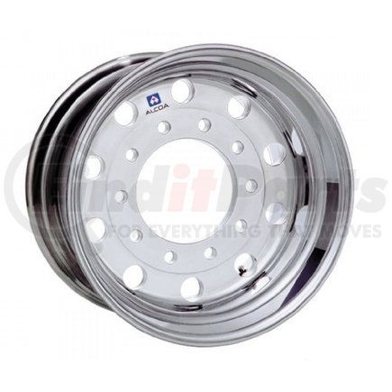 823621 by ALCOA - Aluminum Wheel - 22.5" x 12.25" Wheel Size, Hub Pilot, Mirror Polish Outside Only