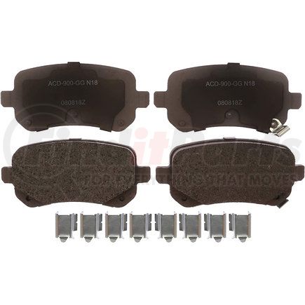 14D1326CHF1 by ACDELCO - Disc Brake Pad Set-Ceramic Disc Brake Pad Rear ACDelco Advantage 14D1326CHF1