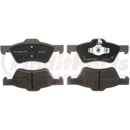 14D1047CF1 by ACDELCO - Disc Brake Pad Set-Ceramic Disc Brake Pad Front ACDelco Advantage 14D1047CF1