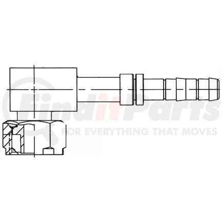 EJ3321-1008S by SUNAIR - A/C Refrigerant Hose Fitting