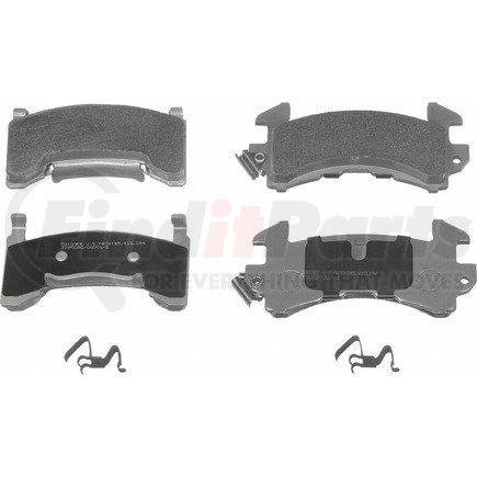 MX202 by WAGNER - Wagner Brake ThermoQuiet MX202 Semi-Metallic Disc Brake Pad Set