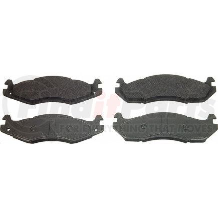 MX203 by WAGNER - Wagner Brake ThermoQuiet MX203 Semi-Metallic Disc Brake Pad Set