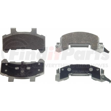 MX159 by WAGNER - Wagner Brake ThermoQuiet MX159 Semi-Metallic Disc Brake Pad Set