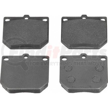 MX161 by WAGNER - Wagner Brake ThermoQuiet MX161 Semi-Metallic Disc Brake Pad Set