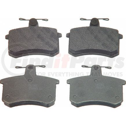 MX228A by WAGNER - Wagner Brake ThermoQuiet MX228A Semi-Metallic Disc Brake Pad Set