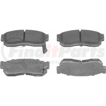 MX275 by WAGNER - Wagner Brake ThermoQuiet MX275 Semi-Metallic Disc Brake Pad Set