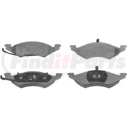 MX257 by WAGNER - Wagner Brake ThermoQuiet MX257 Semi-Metallic Disc Brake Pad Set