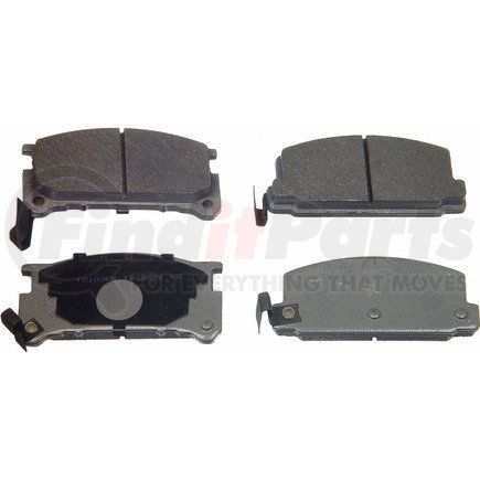 Wagner MX291 Disc Brake Pad Set Wagner Brake ThermoQuiet MX291 Semi-Metallic Disc Brake Pad Set