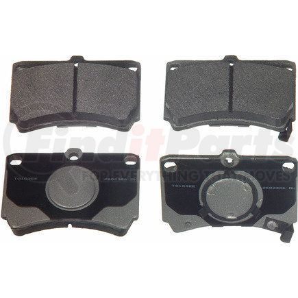 MX319 by WAGNER - Wagner Brake ThermoQuiet MX319 Semi-Metallic Disc Brake Pad Set